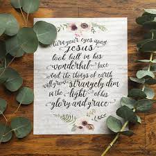 Jesus culture with martin smith. Turn Your Eyes Upon Jesus Instant Download Print Brittleeallen