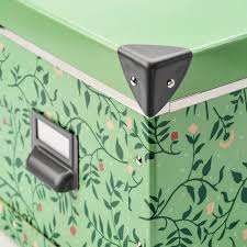 Fjalla Kasten Mit Deckel Hellgrun Geblumt Ikea Osterreich In 2020 Storage Boxes With Lids Storage Box Ikea