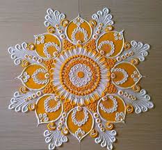 Vibrant Diwali Rangoli Designs That Will Leave You Spellbound Very simple and easy rangoli designs for deepawali radiant rangoli www.radiantrangoli.com. vibrant diwali rangoli designs that