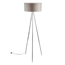 Get free shipping on qualified tripod floor lamps or buy online pick up in store today in the lighting department. Modern Chrome Tripod Floor Lamp Standard Light W Large Grey Fabric Light Shade 728370033021 Ebay
