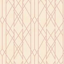 The stunning rose gold castle key wall décor is a perfect way of adding elegance and texture to your walls. Rasch Lattice Geometric Wallpaper Metallic Shimmer Stripe Blush Pink Rose Gold 215106