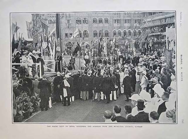Bombay Welcomes The Prince & Princess, 1905 Print - Past-India