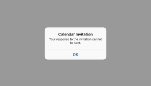 Fix Calendar Invitation Your Response To The Invitation Cannot Be Sent In 2020 Calendar App Calendar No Response
