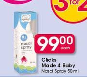 How to use nasal sprays? Special Clicks Made 4 Baby Nasal Spray 50ml Each Www Guzzle Co Za