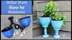 Deal expire on 22 may 2021. Dollar Store Flower Pot Makeover Diy Craft Klatch Youtube