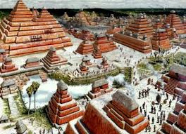 Mayan City Of El Mirador Recreation Illustrations Bing Images Mayan Architecture Mayan Cities Pyramids