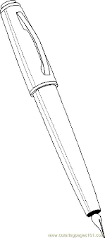 Get access to the painting lulu coloring app that offers over 100 coloring pages, coloring tools and. Calligraphy Pen Coloring Page For Kids Free School Printable Coloring Pages Online For Kids Coloringpages101 Com Coloring Pages For Kids