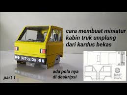 Di indonesia, tidak jarang truk ini dipanggil dengan sebutan truk canter. Cara Membuat Miniatur Kabin Truk Umplung Dari Kardus Bekas Part 1 Youtube