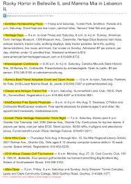 What S Happening For July 26 See The Rocky Horror Show In Lebanon And Mamma Mia In Belleville This Weekend Http Rocky Horror Rocky Horror Show Mamma Mia