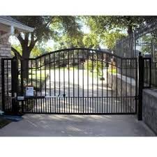 Mighty Mule Medium Duty Single Swing Automatic Gate Opener Fm350 The Home Depot Automatic Gate Opener Automatic Gate Fence Gate Design