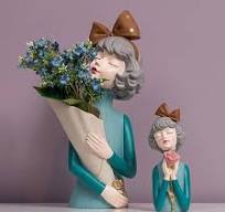 Amazon.com: Moden Girl - Escultura de resina para niña ...