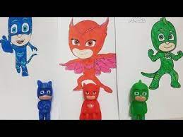 Pijamaskeliler Catboy Baykus Kiz Kertenkele Boyama Pijamaskeliler Oyuncak Pj Masks Coloring Pages Youtube