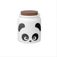 Love Panda Candy Jar Zazzle Com Panda Candy Panda Gifts Candy Jars