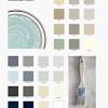Various shades of blue wash over this white kitchen by vidal design collaborative , a design and construction firm based in southern california. 1