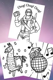 Pick and print a coloring page of one of the characters from the online computergame fortnite battle royale. Free Printable Fortnite Coloring Pages