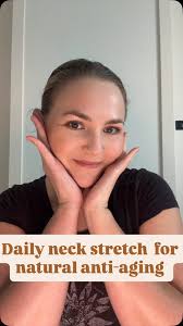 If you want to fight aging you need to be stretching your fascia! Here is a  great daily neck routine to help lift your face and prevent sagging. If  your neck is tight it will pull