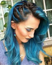 I think the light eyes, dark hair combo is always gorgeous and much more rare than your typical blonde hair blue eyes. 68 Daring Blue Hair Color For Edgy Women