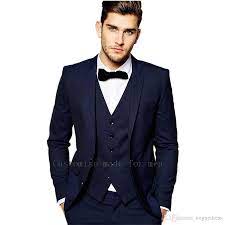 Best latest blazers for men party, occasion, wedding etc best outfit ideas most stylish latest suits. Navy Blue Mens Suits 3 Pieces Groom Tuxedos Side Venthigh Quality Best Man Business Dinner Party Wear Jacket Pants Vest Bow 2017 Men Suit 3 Pieces Navy Blue Men Suitblue Man Suit Aliexpress