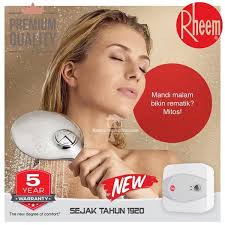 Kamu bisa andalkan pemanas air gas jika saat membeli pemanas air gas, kita juga harus mempertimbangkan bujet yang akan kita keluarkan. Jual Pemanas Air Hemat Listrik Rheem Rcy 15 Home Sweet Home