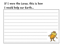 The Lorax Writing Paper Teaching Narrative Writing 1st Grade Writing Prompts Teaching Writing