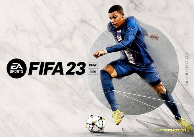 FIFA 23 Key Art featuring Kylian Mbappé