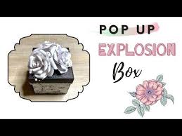 Place the 11 x 41/4 piece of card stock horizontally on your score board and score at 51/2. Pop Up Explosion Box Wedding Anniversary Valentine S Box Pop Up Card Ideas Youtube Pop Up Card Ideas Explosion Box Wedding Anniversary
