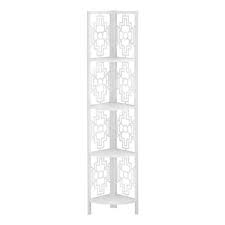 20 best collection of cifuentes dual etagere bookcases. Monarch Specialties Corner Etagere Bookcase In Black Finish 62 In H Rona