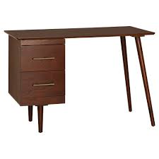 This desk table is so stylish in its simplicity. Leon Mid Century Desk Walnut Angelo Home Target