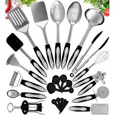 2015 good quality kitchen gadgets colander, stainless steel colander, stainless steel colander with long handle. Stainless Steel Kitchen Cooking Utensils 25 Piece Kitchen Utensil Set Nonstick Kitchen Utensils Cookware Set With Spatula Set Kitchen Gadgets Kitchen Tool Set Cooking Utensils Set Walmart Canada