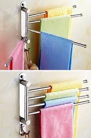 10 Small Bathroom Ideas That Ll Make Your Space Feel Twice As Big Small Bathroom Towel Holder Bathroom Small Bathroom Organization