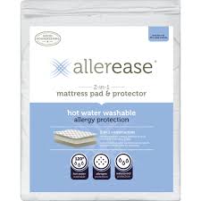 Allerease Ultimate Comfort Allergy Bedbug Protection Zippered Mattress Protector Queen Walmart Com Mattress Pad Allergy Protection Waterproof Mattress Pad