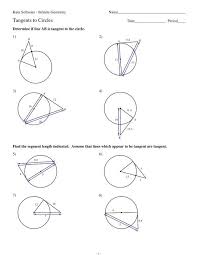 Inscribed angles theorems and inscribed quadrilateral theorem.inscribed angle measures are half the intercepted arc measure.inscribed angles that share an intercepted arc are congruent.inscribed quadrilaterals have opposite angles that are supplementary. 11 Tangents To Circles Kuta Software