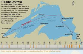 Follow The Final Voyage Of The Edmund Fitzgerald Edmund Fitzgerald Great Lakes Ships Great Lakes Shipwrecks