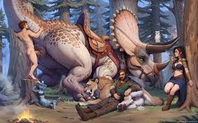 Triceratops animatronic