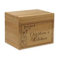 Scroll Kitchen Essentials Bamboo Recipe Box Bed Bath Beyond Bamboo Recipe Box Bamboo Recipe Recipe Box Tabs
