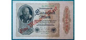1922 Reichsbank 1000 Mark With One Billion Mark Overprint