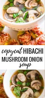 Copycat Hibachi Mushroom Onion Soup Recipe Low Carb Onion Soup Recipes Asian Soup Recipes Recipes