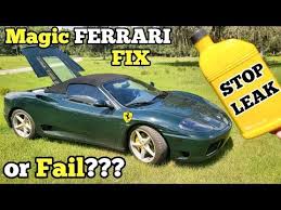 Maybe you would like to learn more about one of these? Ferrari Dealer Wanted 5 000 To Fix My Oil Leak So I Used In A 10 Bottle Of Stop Leak Instead Youtube Ferrari Oil Leak Ferrari 360