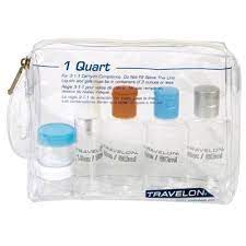 Boxon ist ihr verpackungsspezialist aus schweden. Amazon Com One Quart Clear Carry On Toiletry Kit Clothing Travel Bottle Set Travelon Toiletries