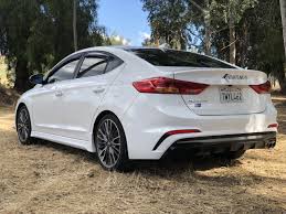 New exhaust in my new 2018 hyundai elantra gt sport (6mt) upgraded to 5 piping (2*2.5 y'd) and powder coated black. 2017 Hyundai Elantra Sport Gt Sport Kdm Tuners