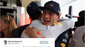 Ricciardo and verstappen had a positive personal relationship at red bull but ricciardo has admitted the handling of their azerbaijan grand prix crash. Max Verstappen With The Perfect Message For Outgoing Daniel Ricciardo The Sportsrush