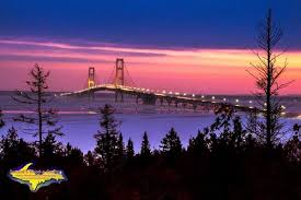 In addition to my other vices i'm a bit of an old steel bridges weenie and i would submit that there are still a dozen narrow bridges on the ohio and mississippi that make the mackinac look like a i love our mighty mackinac bridge. Mackinac Bridge 0016 Michigan Photography Gifts Seward S Wood N Crafts Michigan Photography Yooper Gifts