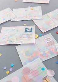 Diy Confetti Postcard Diy Postcard Postcards Diy Diy Confetti
