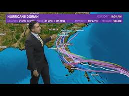 Hurricane Dorian Latest Forecast Path And Spaghetti Plot