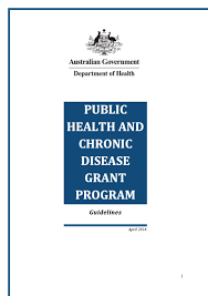 Public Health And Chronic Disease Grant Program Guidelines Australian Government Department Of Health