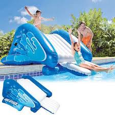 Intex Wasserrutsche Fur Pool Mit Rutsche Kinder Planschbecken Hupfburg Badeinsel Water Slides Backyard Water Parks Pool