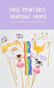 Birthday Photo Booth Props Free Printable Free Printable Photobooth Snapchat Props For Your Wedding Sleepover Party Slumber Parties 18th Birthday Party