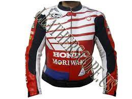 American Honda Motorbike Motorcycle Racing Leather Jacket Jackets Captain America Leather Jacket Honda Motorbikes Jackets