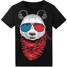 Led T Shirt Sound Activated Glow Shirts Light Up Equalizer Clothes For Party Panda Things