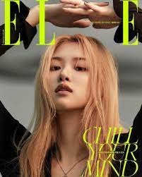 park chae young elle magazine cover south korea july 2020 blackpink rose elle rose blackpink